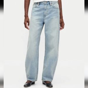 GAP High Ride Light Wash Barrel Jeans